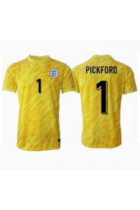 Fotbalové Dres Anglie Jordan Pickford #1 Brankářské Venkovní Oblečení ME 2024 Krátký Rukáv